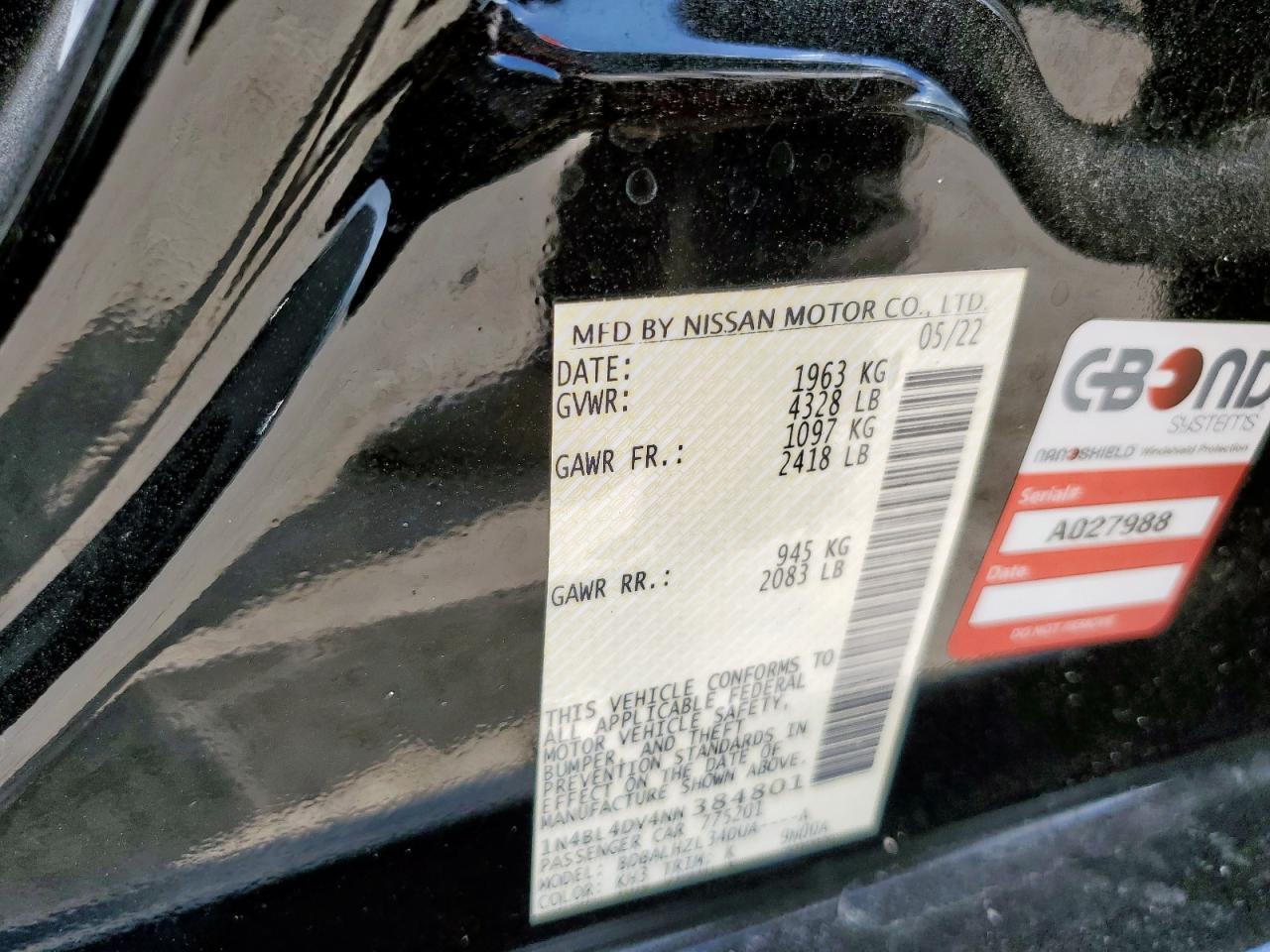 2022 NISSAN ALTIMA