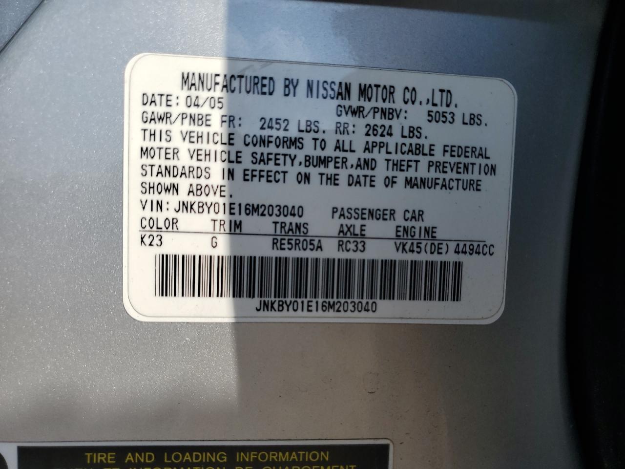 2006 INFINITI M45
