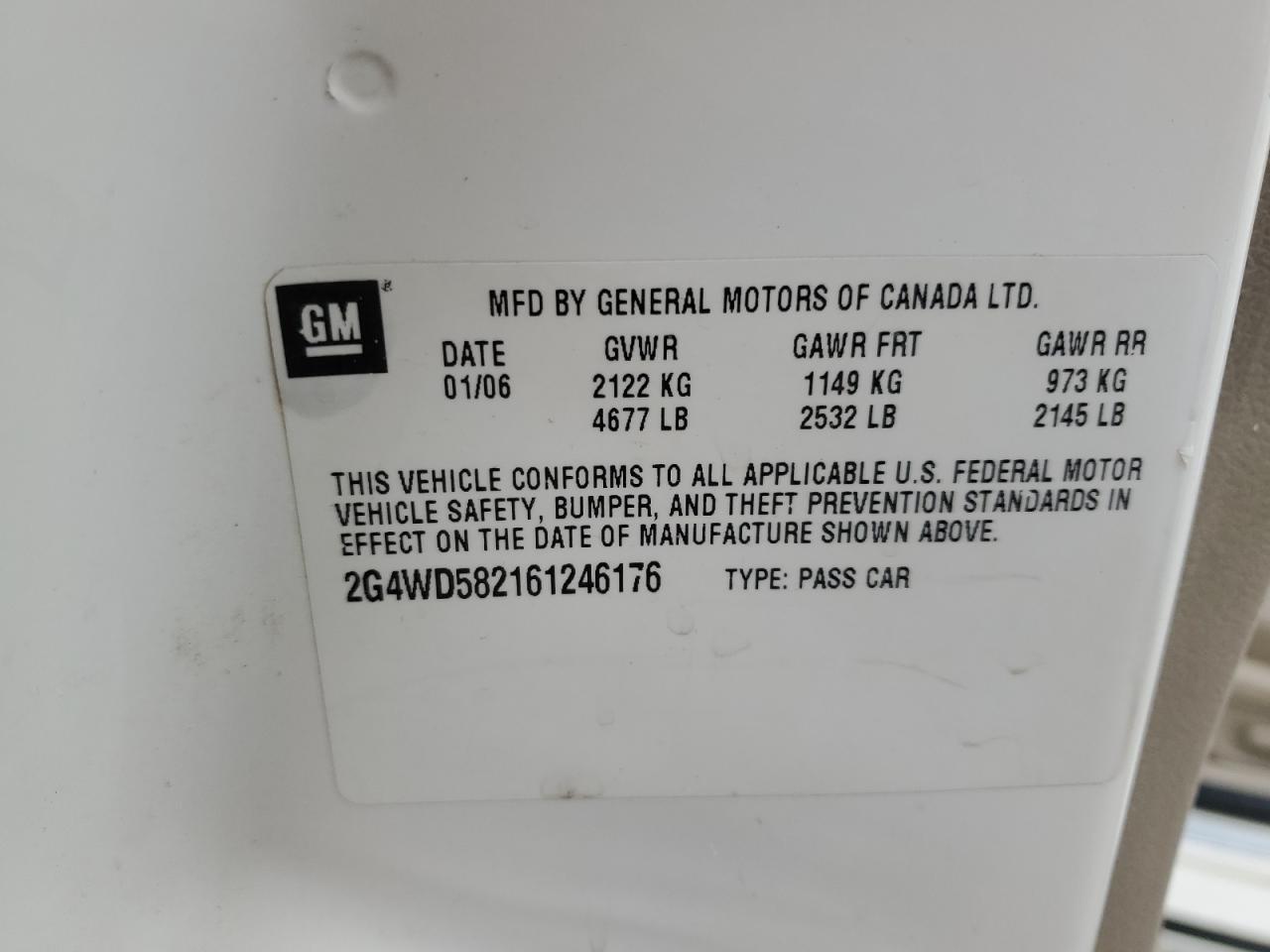 2006 BUICK LACROSSE