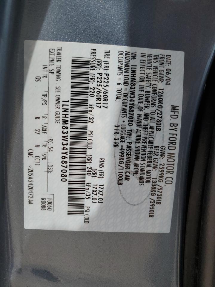 2004 LINCOLN Town Car