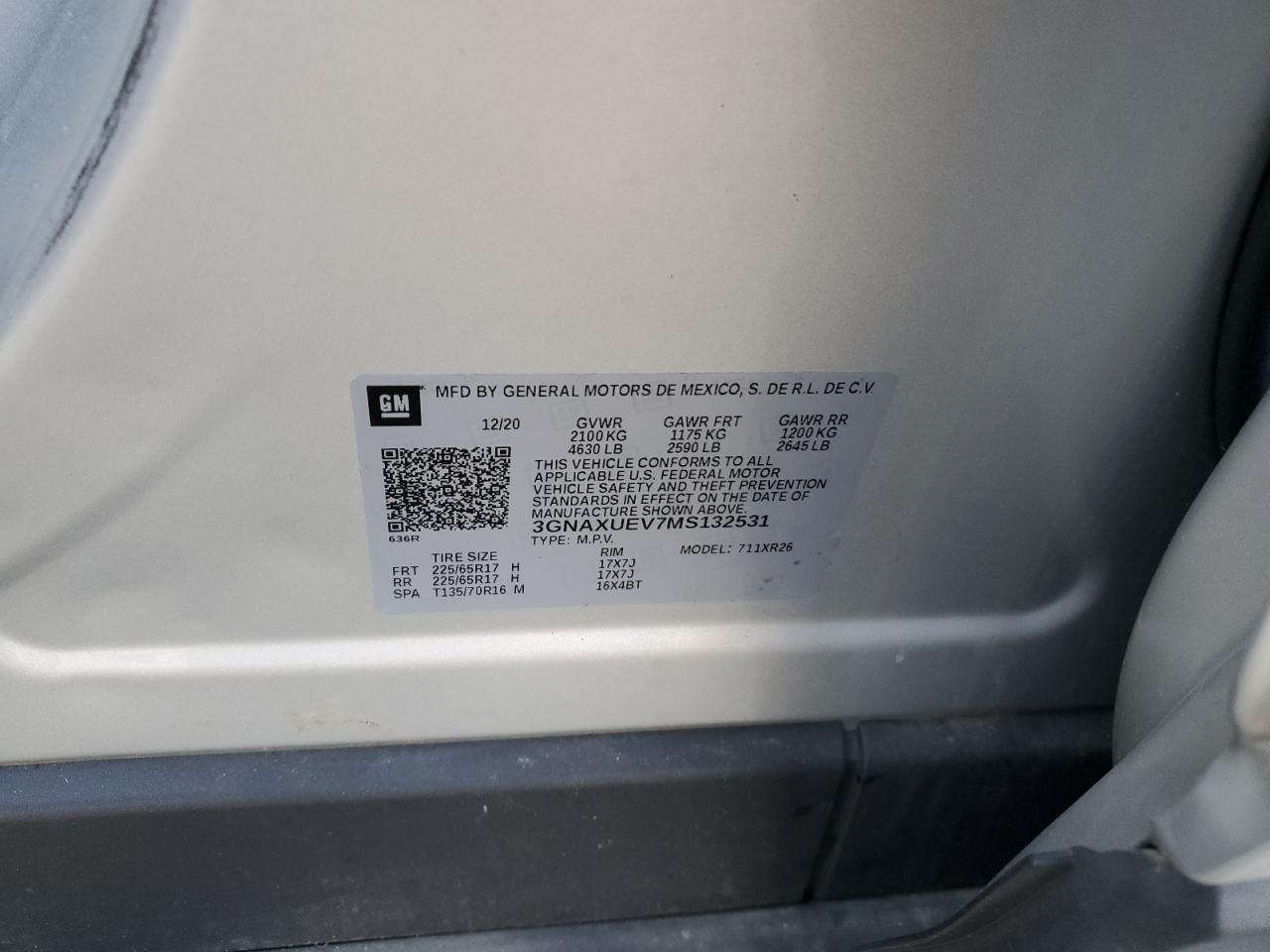2021 CHEVROLET EQUINOX