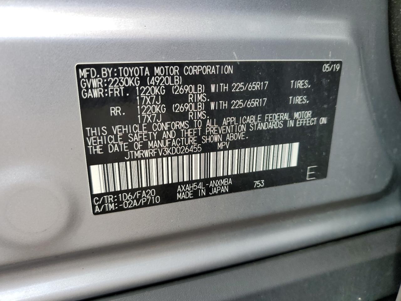 2019 TOYOTA RAV4