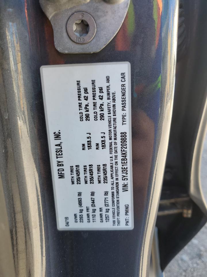 2019 TESLA MODEL 3