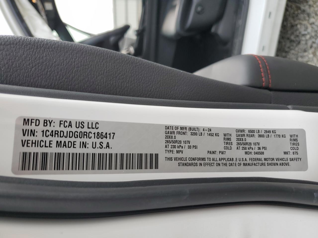 2024 DODGE DURANGO