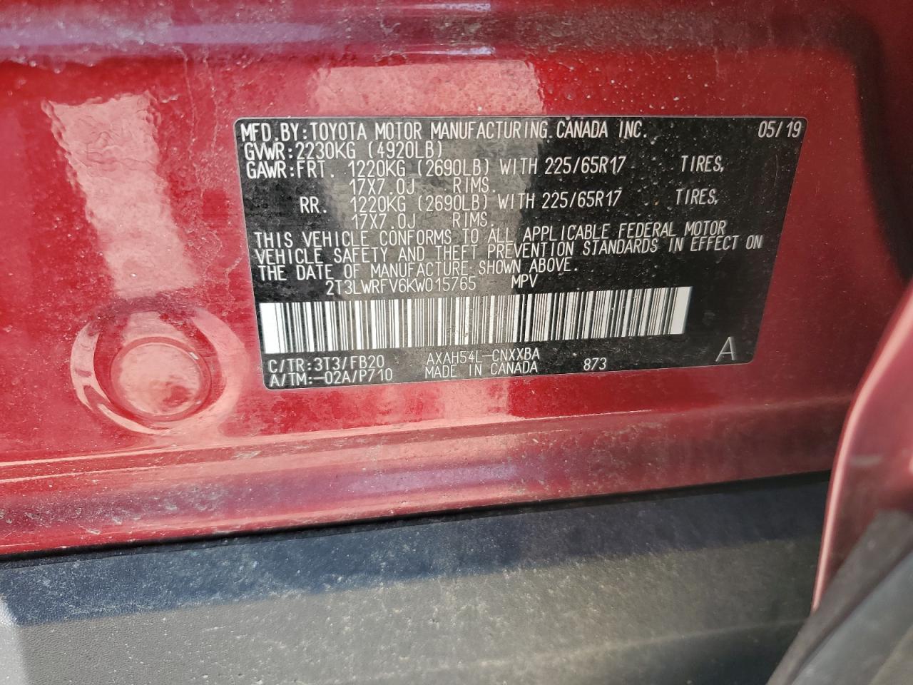 2019 TOYOTA RAV4