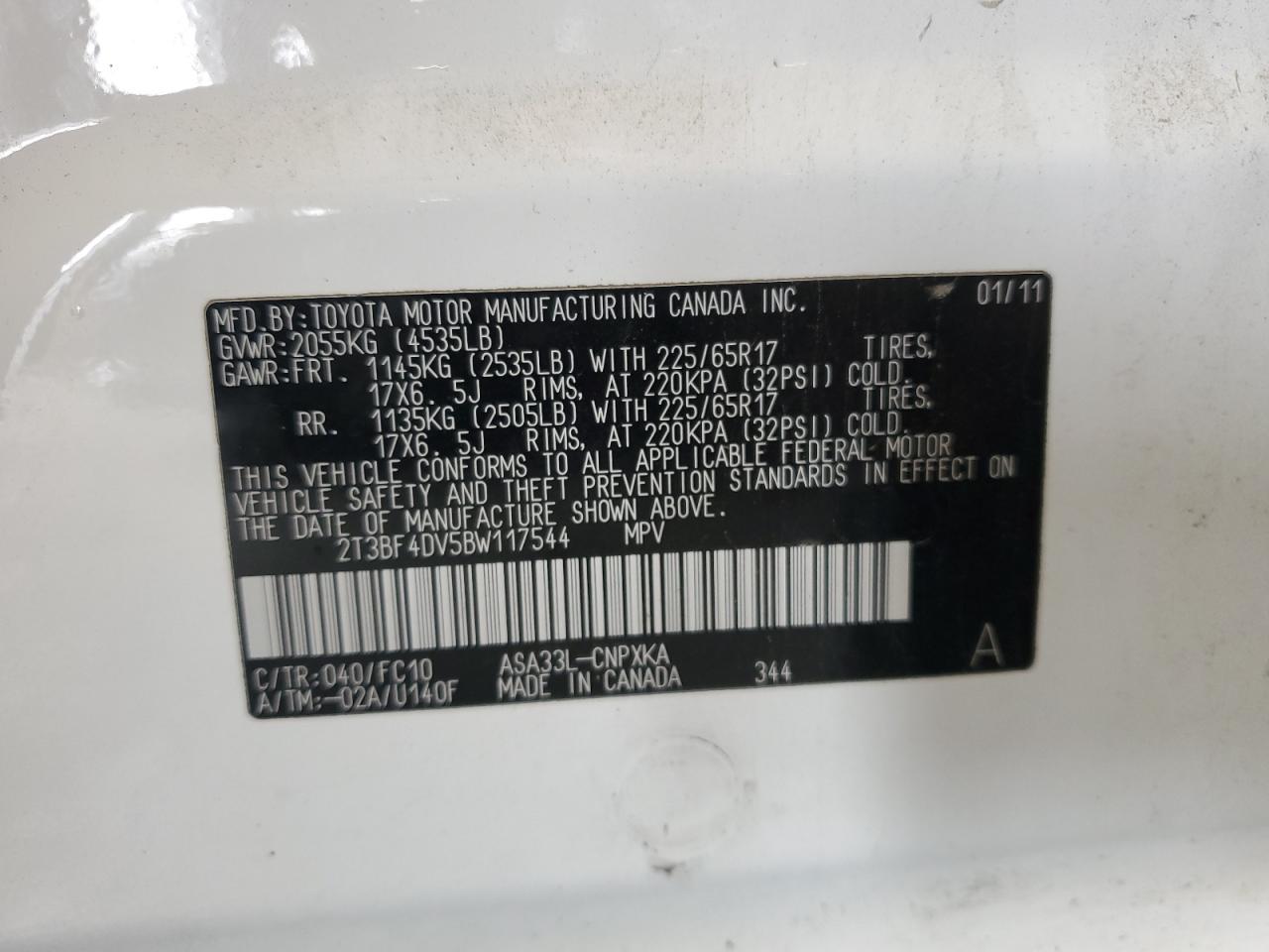 2011 TOYOTA RAV4