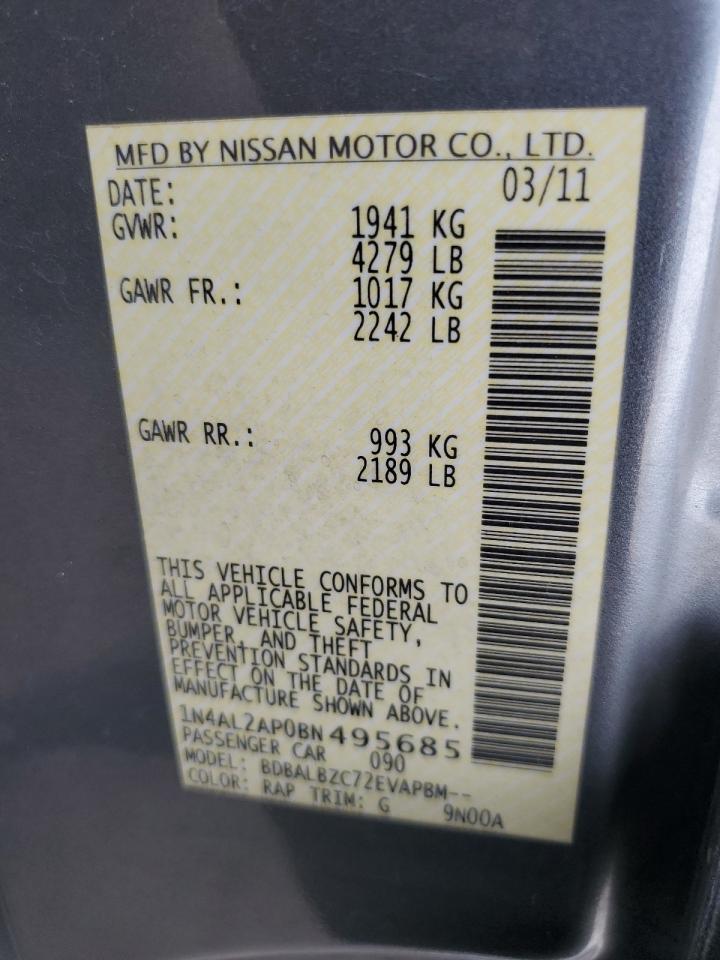 2011 NISSAN ALTIMA