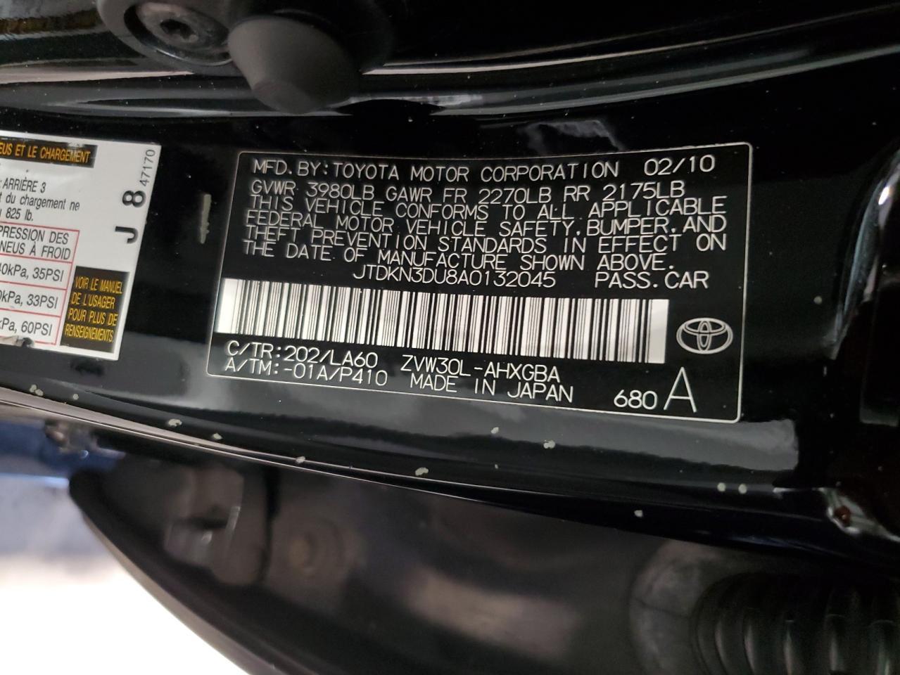 2010 TOYOTA PRIUS