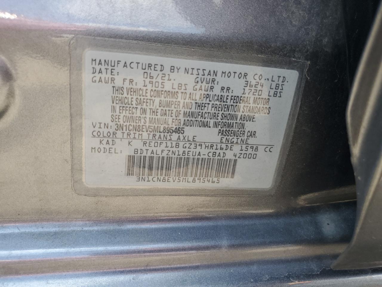2021 NISSAN VERSA