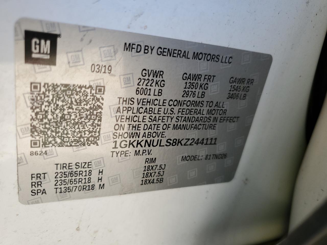 2019 GMC ACADIA