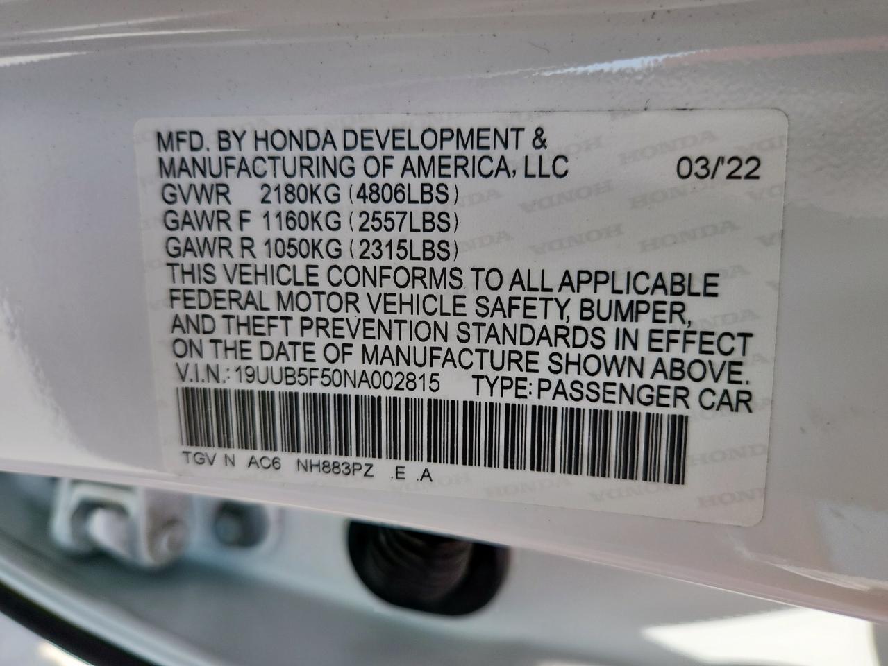 2022 ACURA TLX