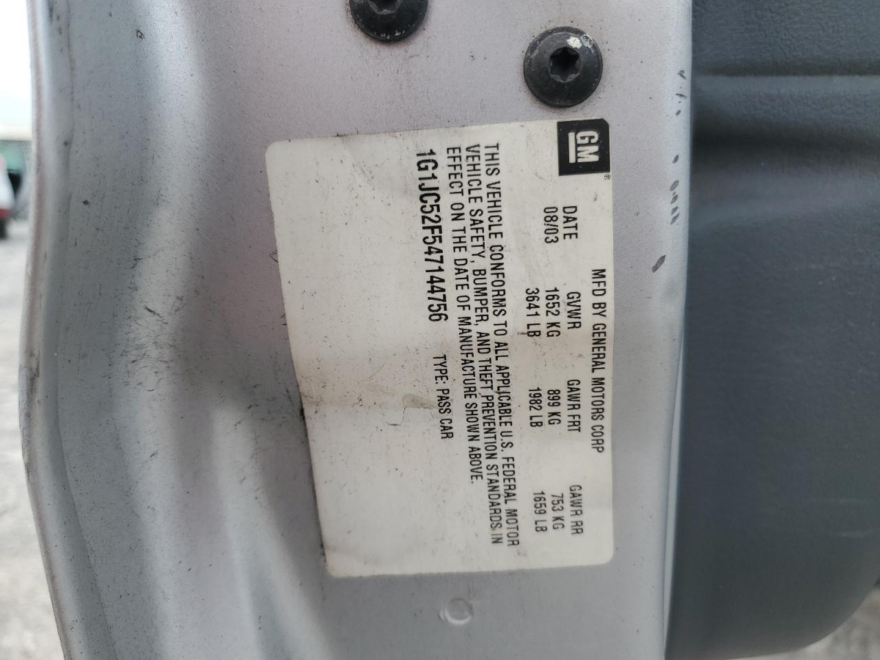 2004 CHEVROLET Cavalier