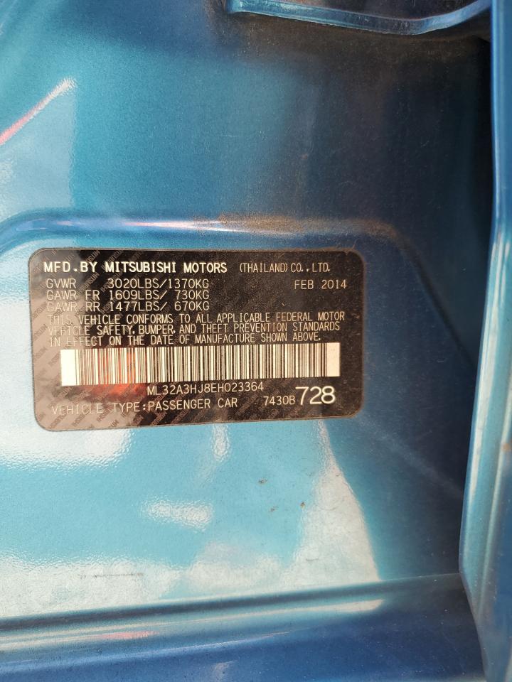 2014 MITSUBISHI MIRAGE