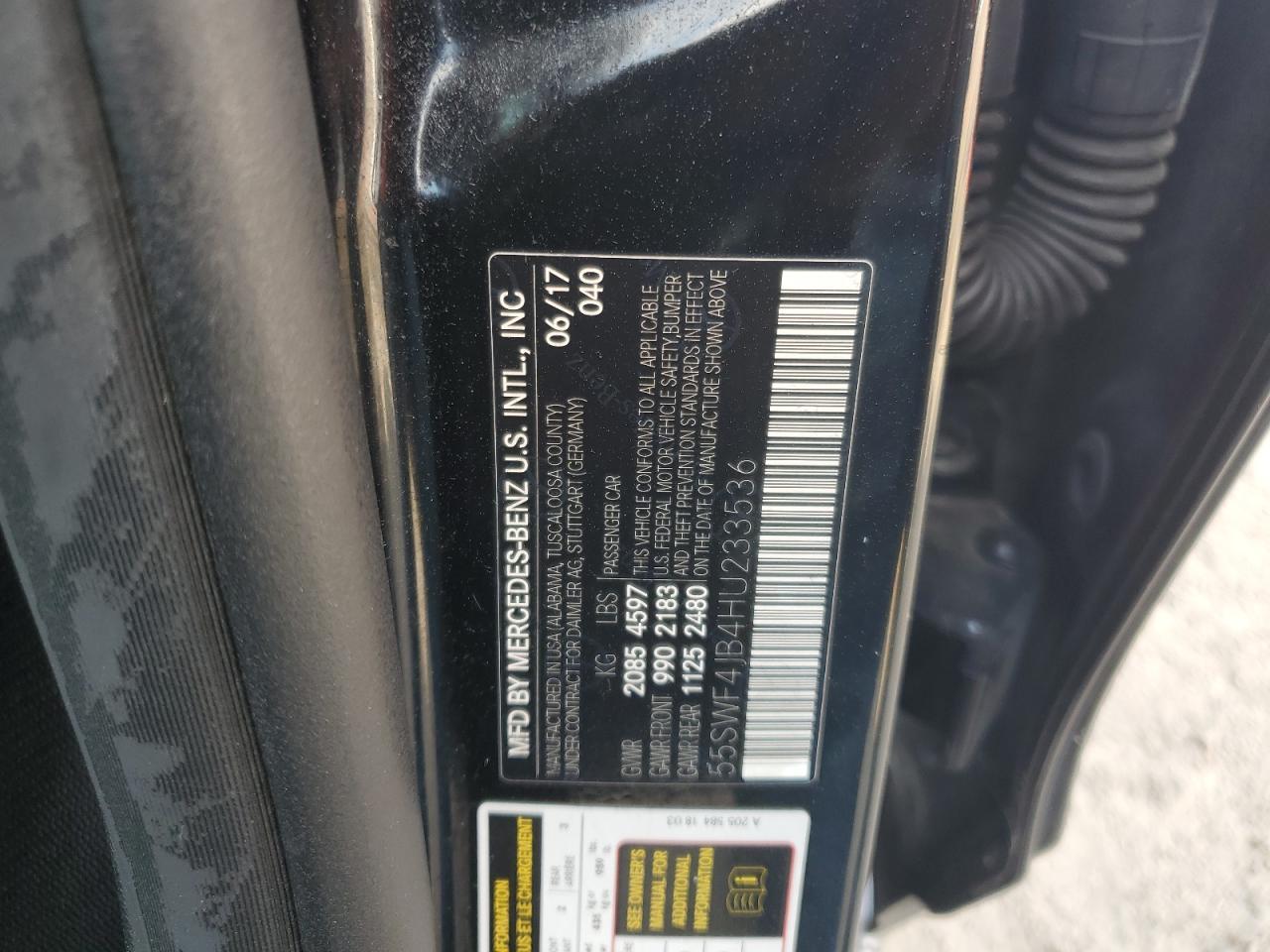 2017 MERCEDES-BENZ C-CLASS