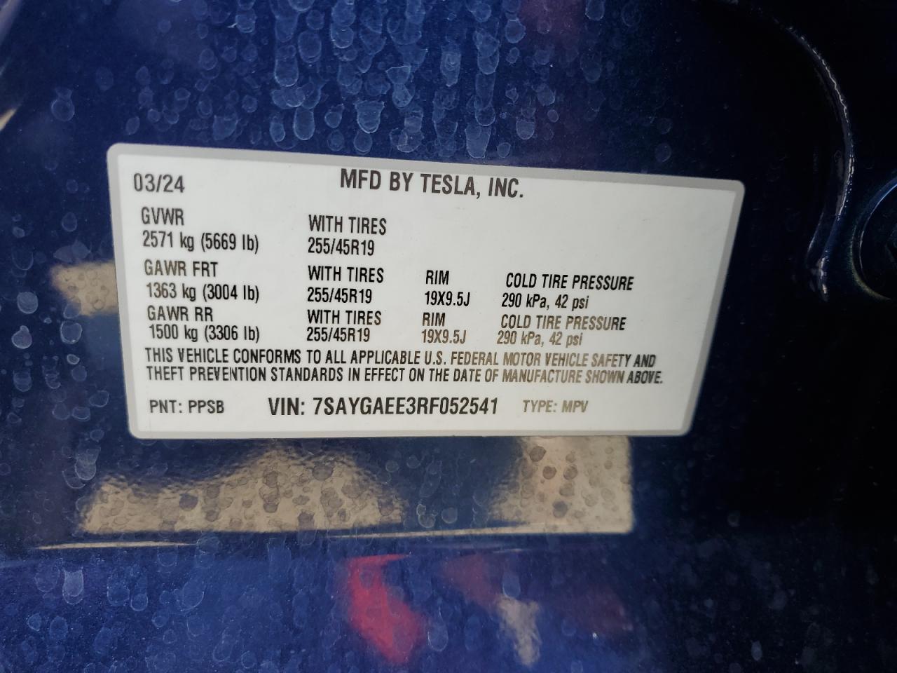 2024 TESLA MODEL Y