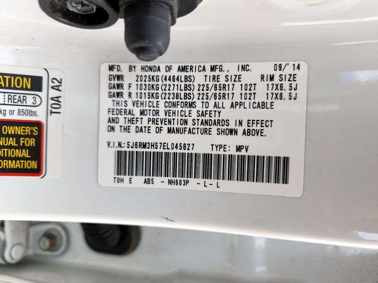 2014 HONDA CR-V