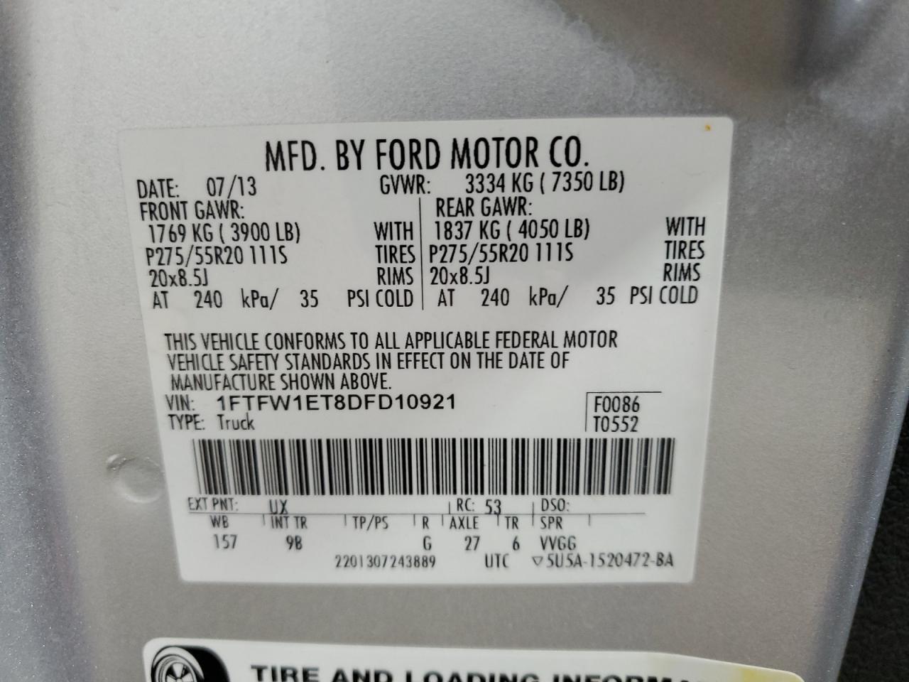 2013 FORD F-150