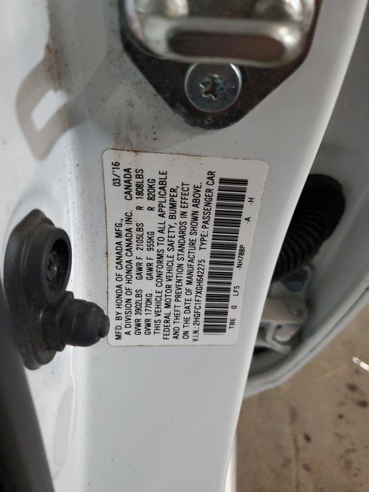 2016 HONDA CIVIC