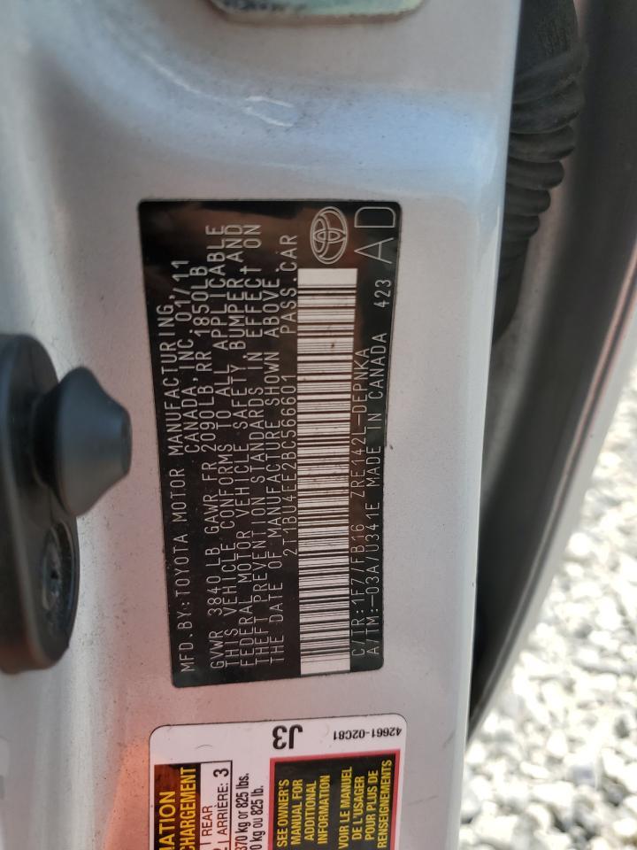 2011 TOYOTA COROLLA