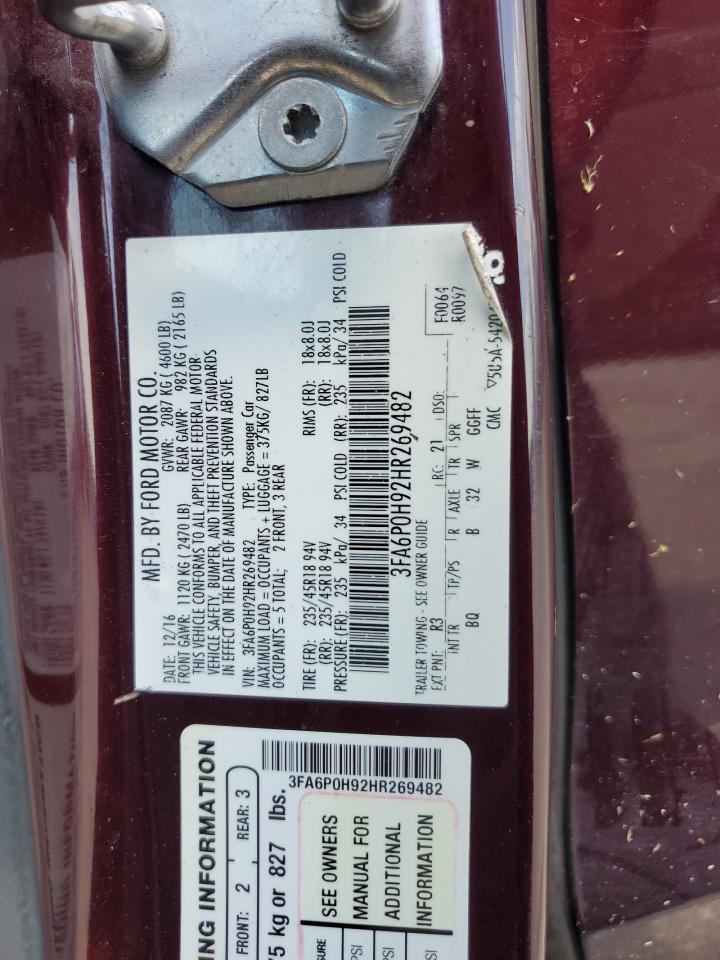 2017 FORD FUSION