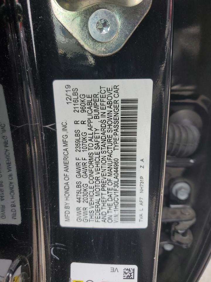 2020 HONDA ACCORD