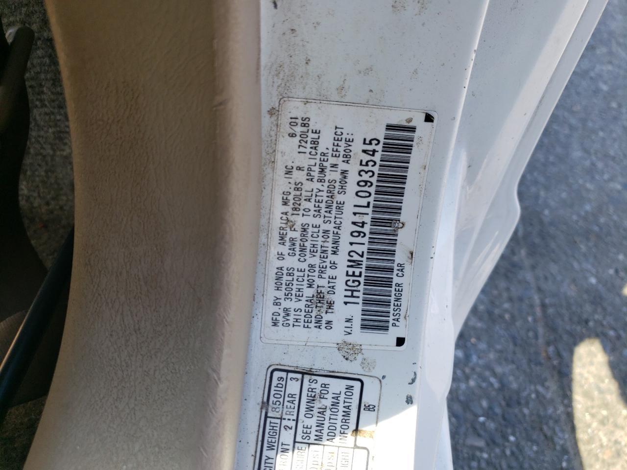 2001 HONDA CIVIC