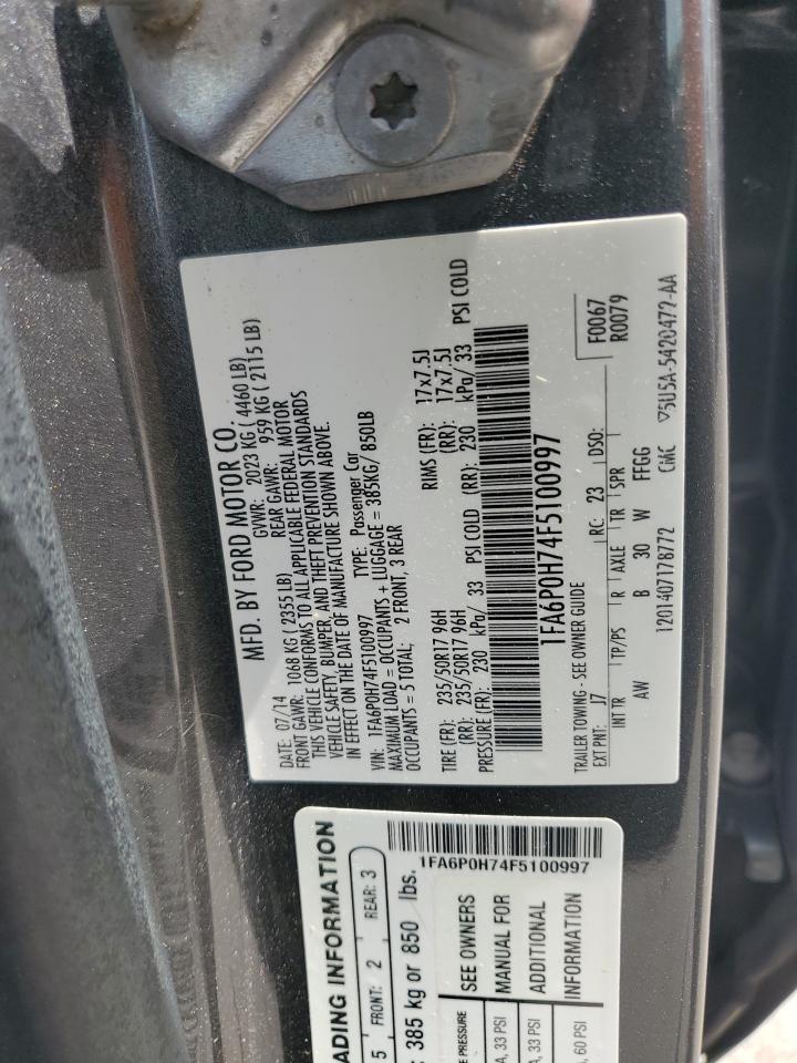 2015 FORD FUSION