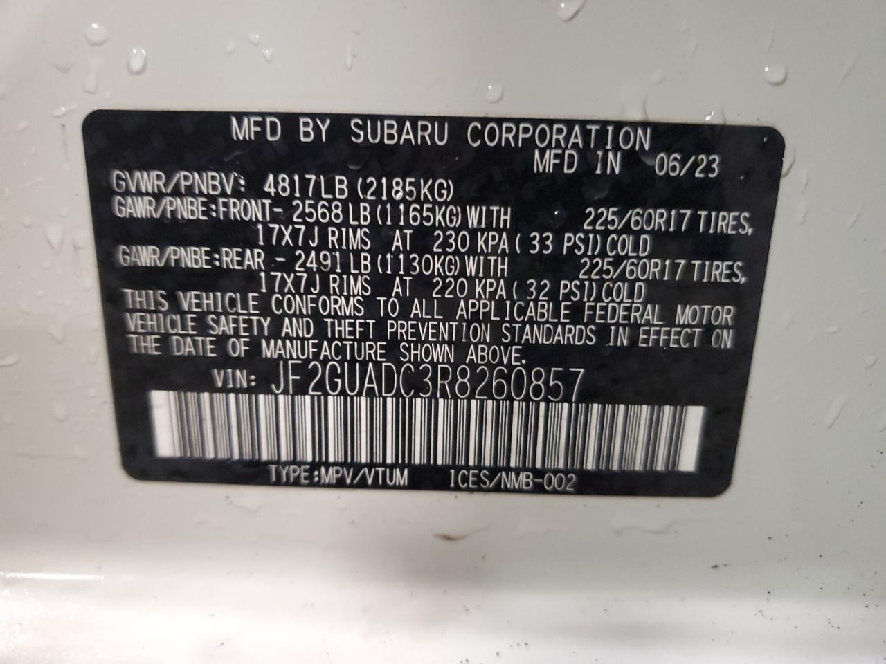 2024 SUBARU Crosstrek