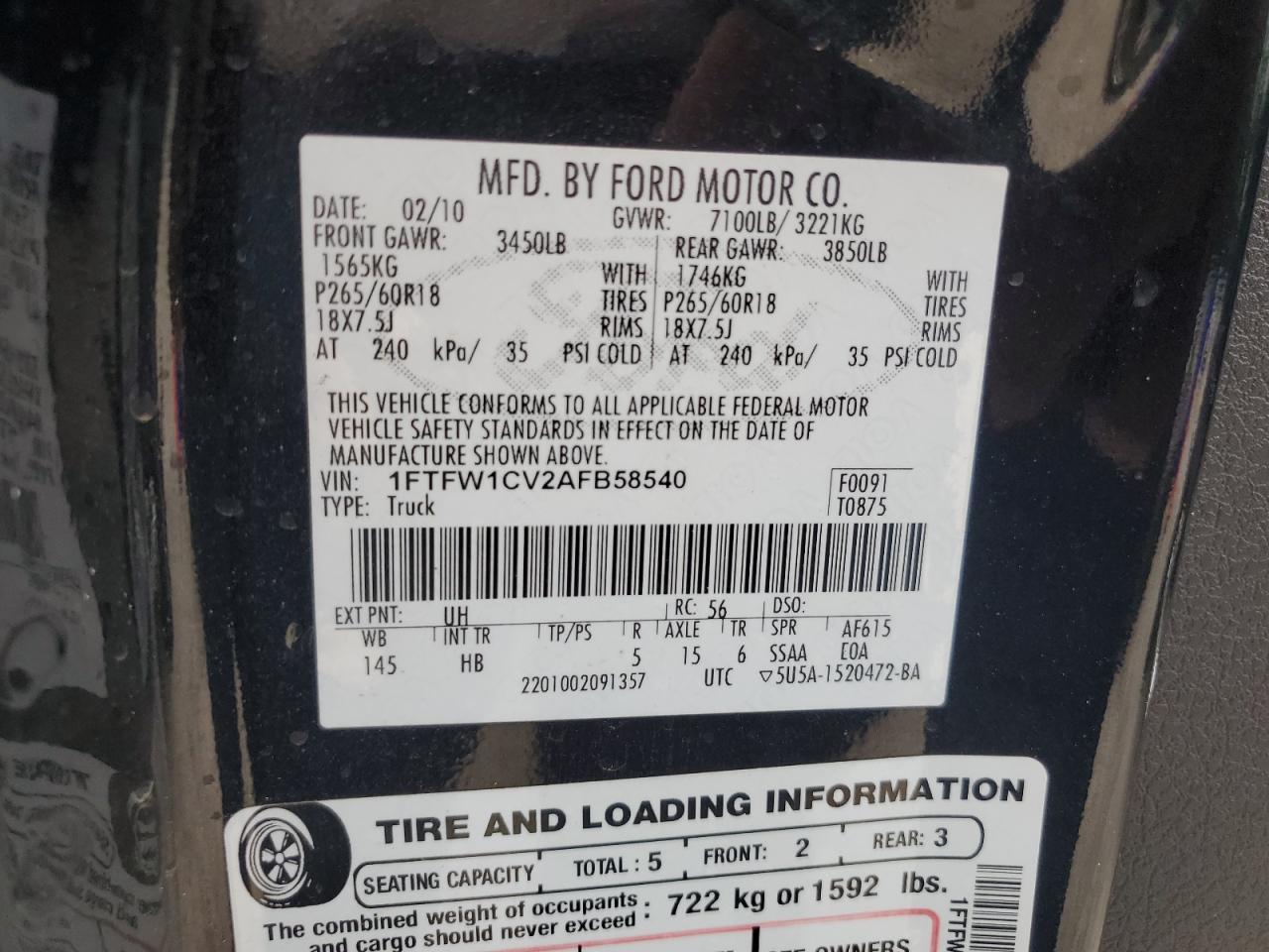 2010 FORD F-150
