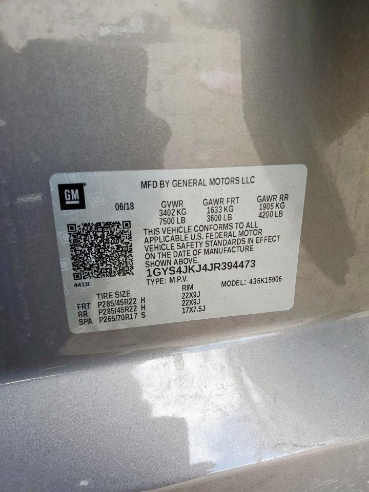 2018 CADILLAC ESCALADE