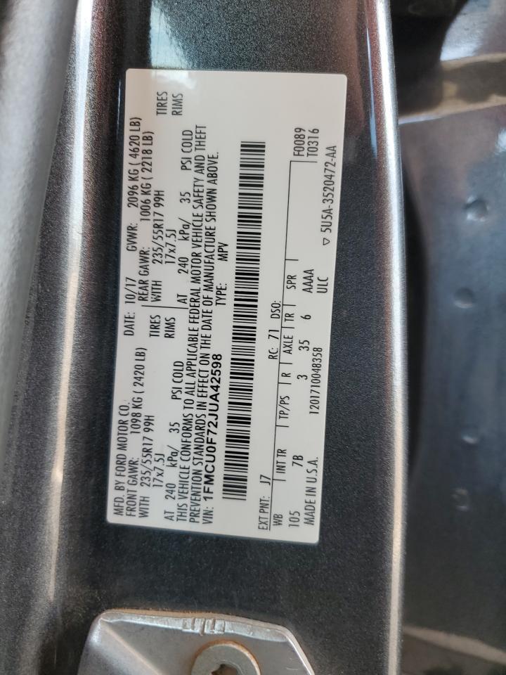 2018 FORD ESCAPE