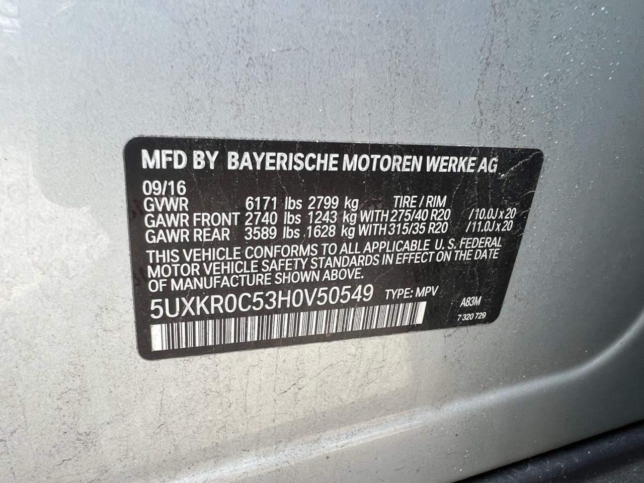 2017 BMW X5