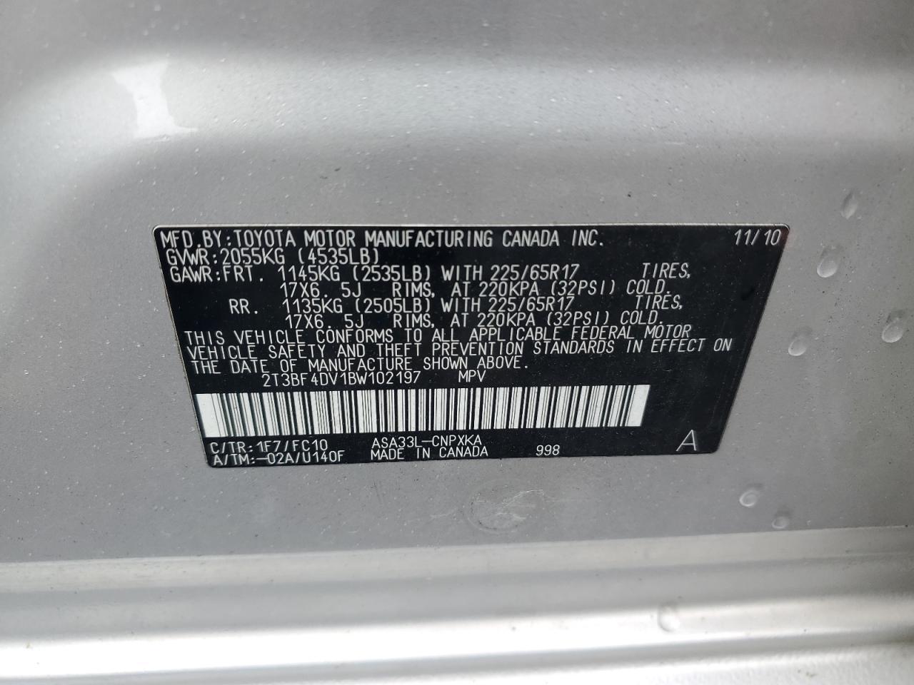 2011 TOYOTA RAV4