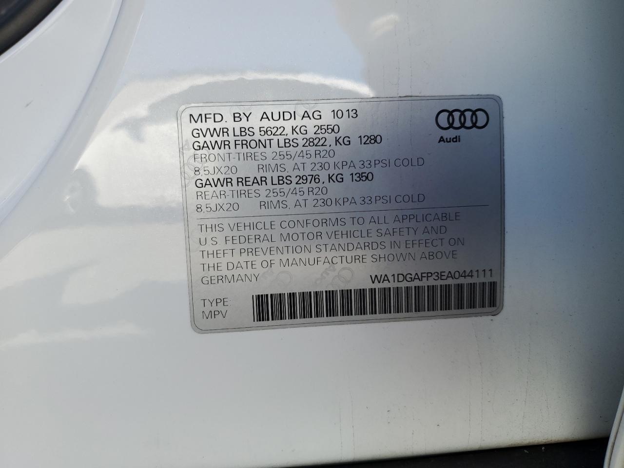 2014 AUDI Q5
