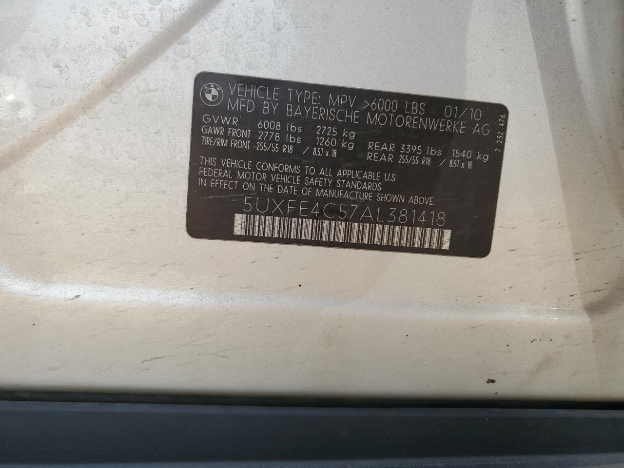 2010 BMW X5