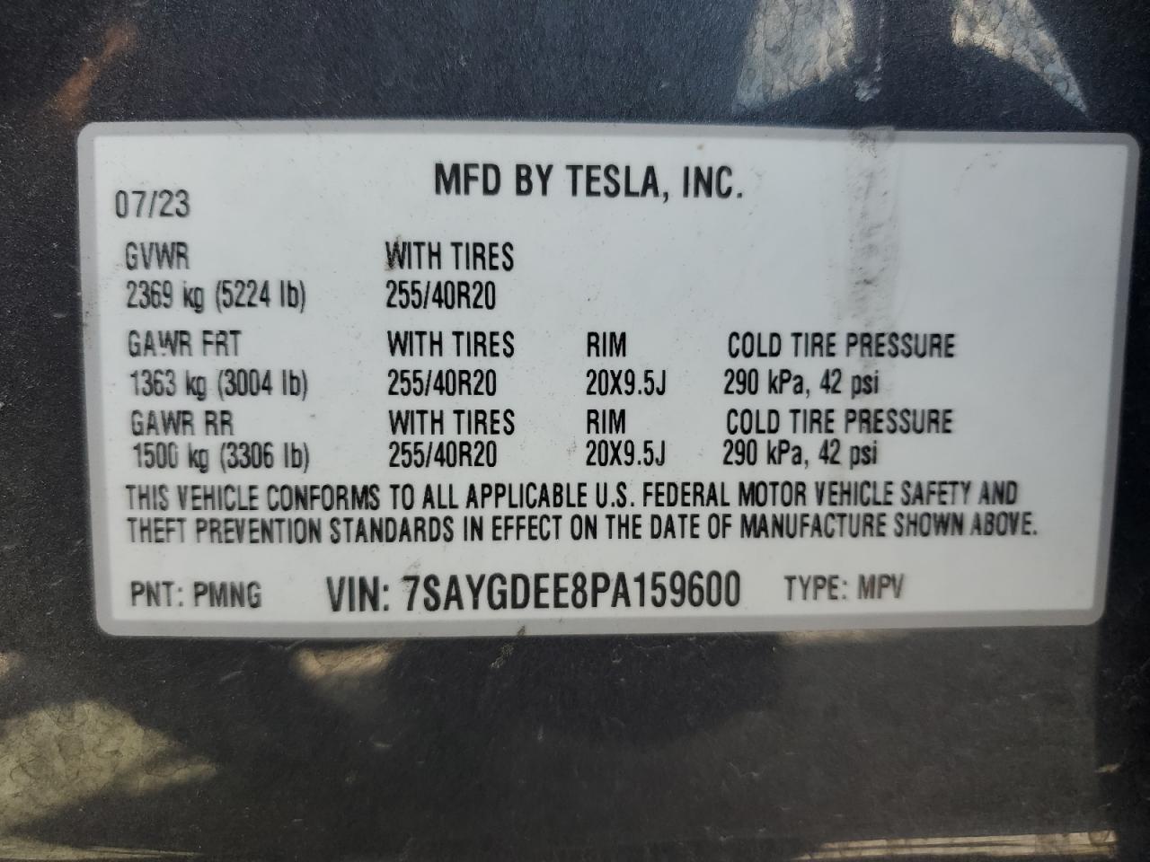 2023 TESLA MODEL Y