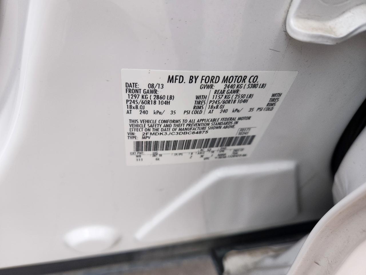 2013 FORD EDGE