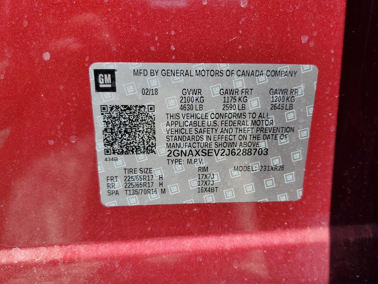 2018 CHEVROLET EQUINOX