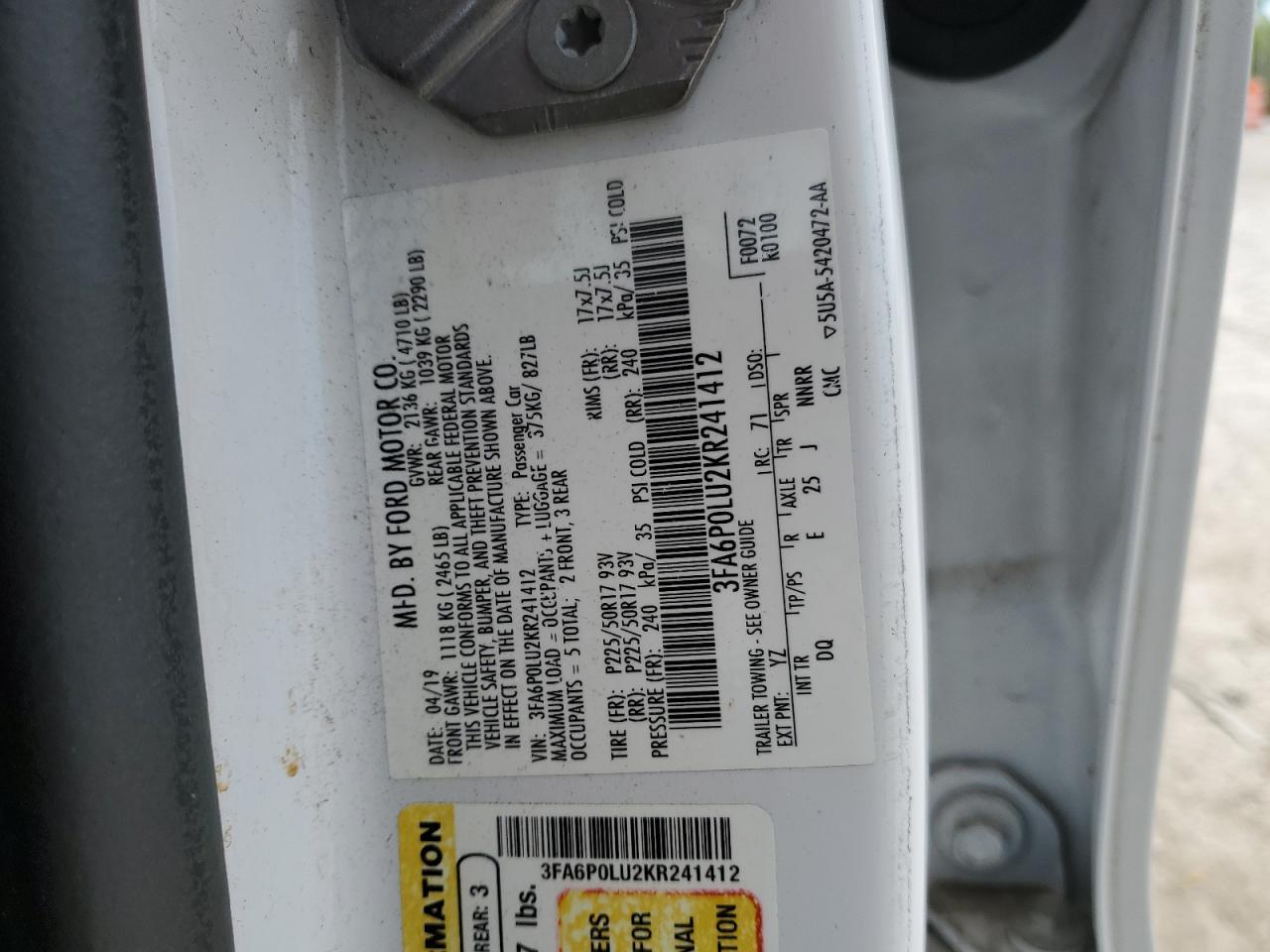 2019 FORD FUSION
