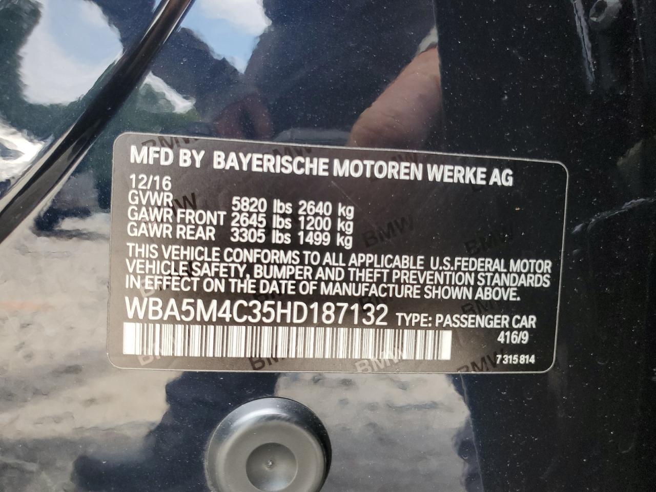 2017 BMW 5 series
