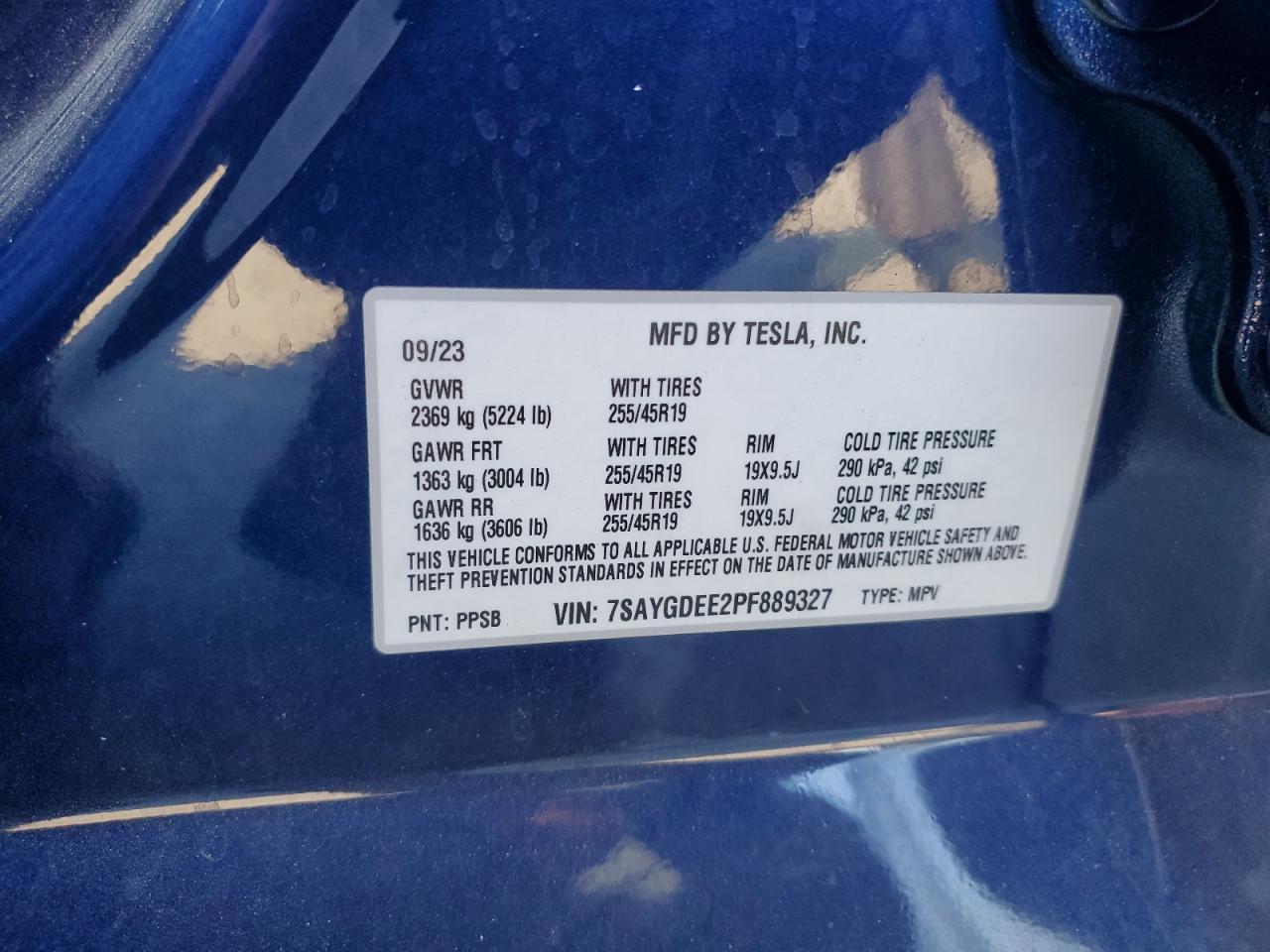 2023 TESLA MODEL Y