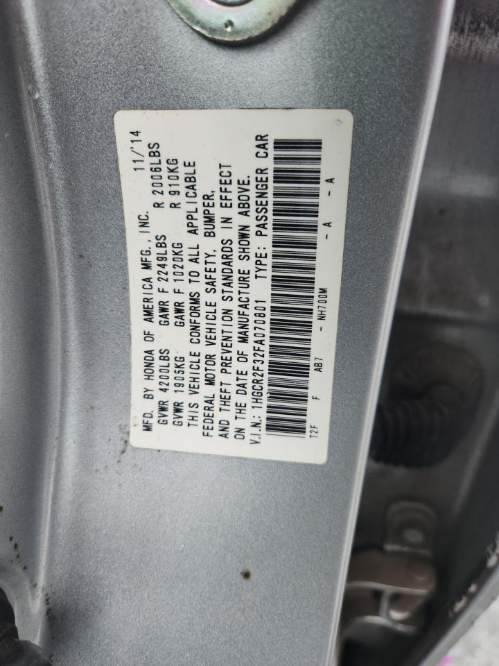 2015 HONDA ACCORD