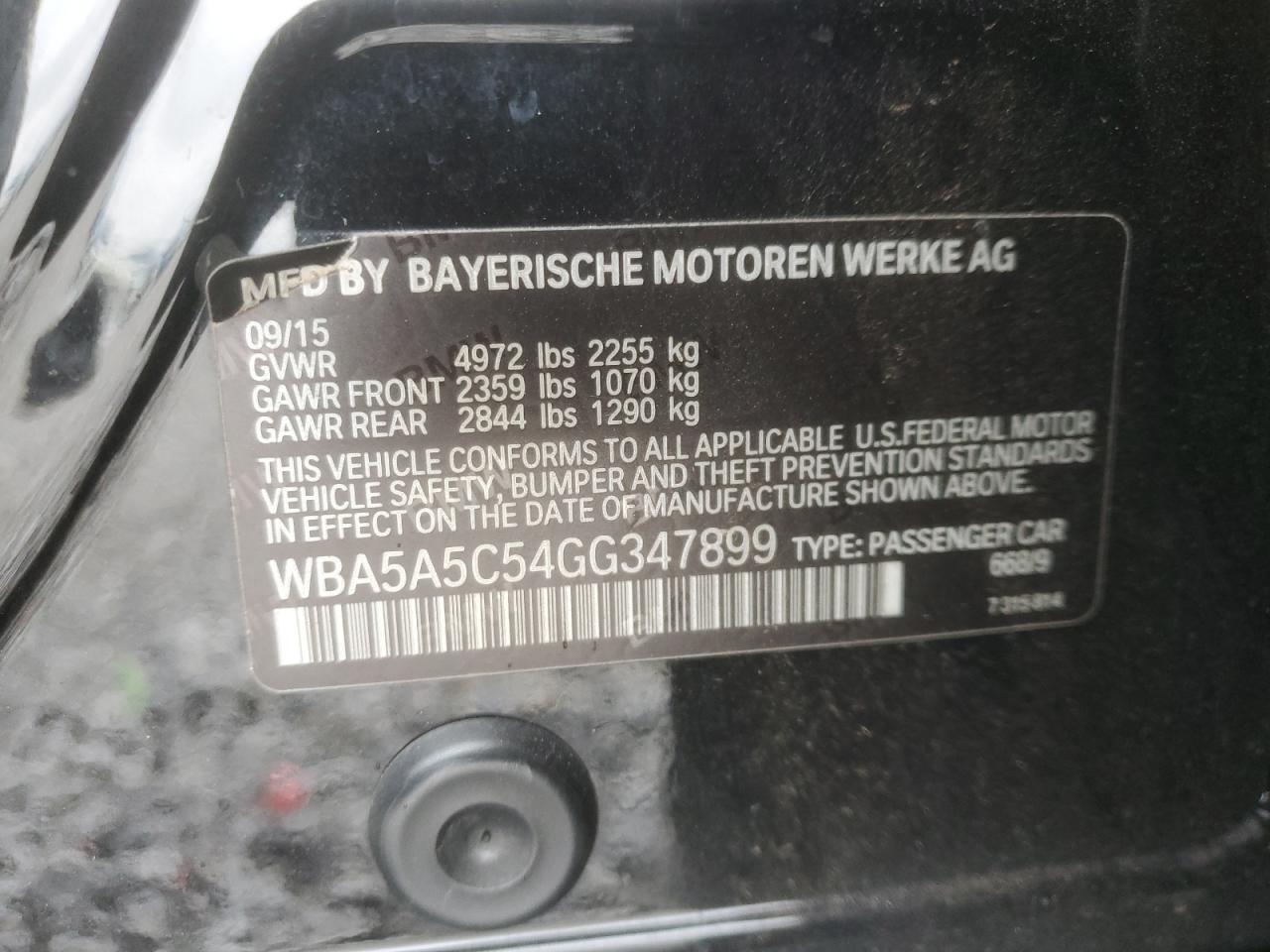 2016 BMW 5 series