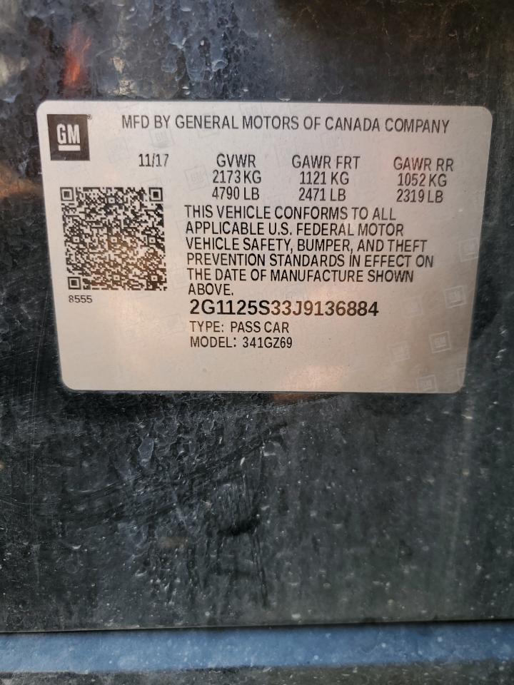 2018 CHEVROLET IMPALA