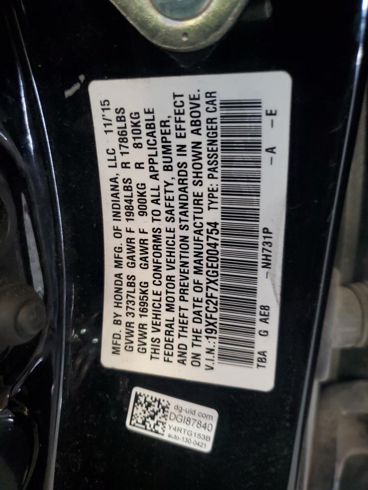 2016 HONDA CIVIC