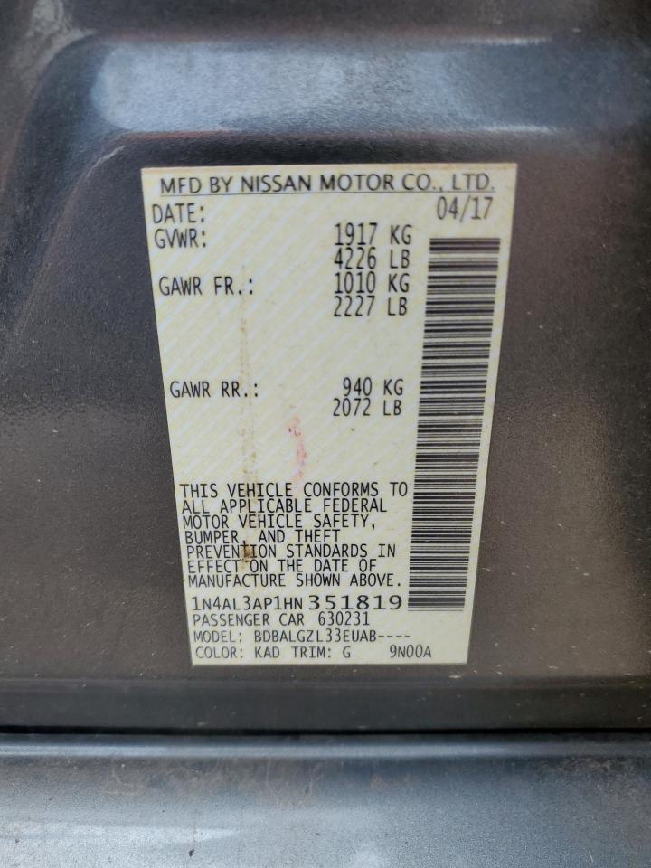 2017 NISSAN ALTIMA