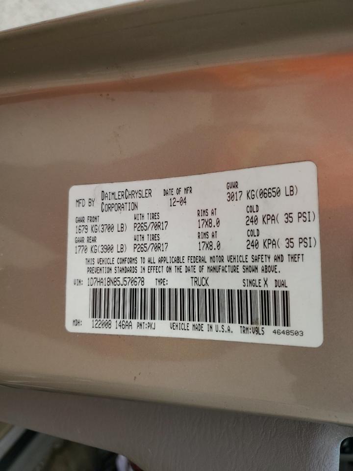 2005 DODGE RAM 1500