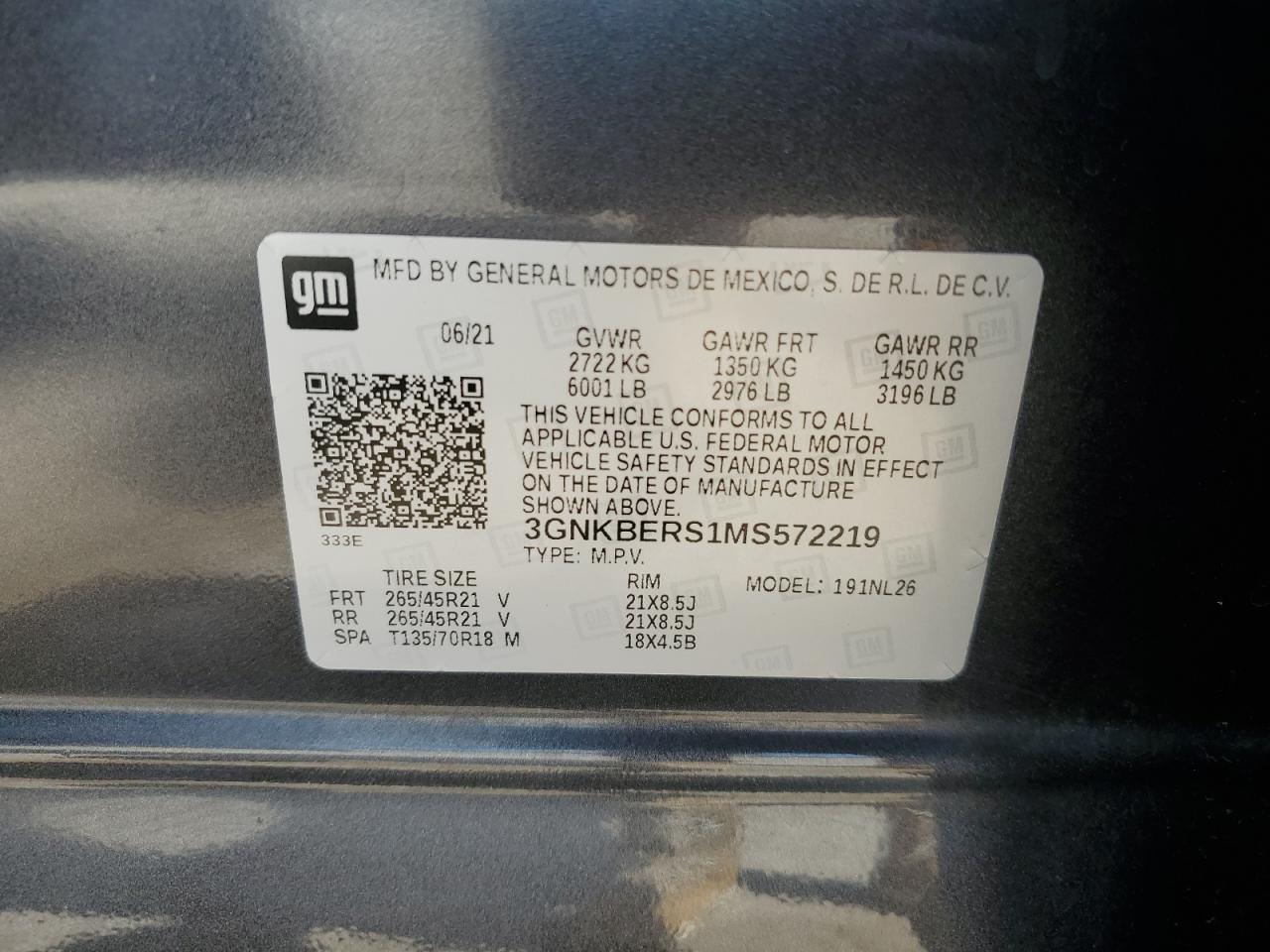 2021 CHEVROLET BLAZER