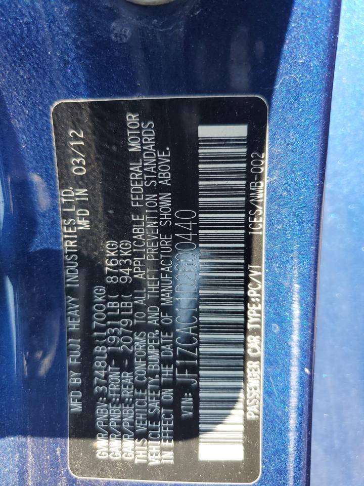 2013 SUBARU BRZ