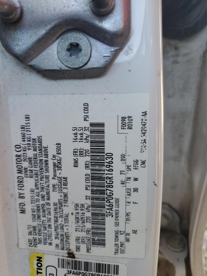 2016 FORD FUSION